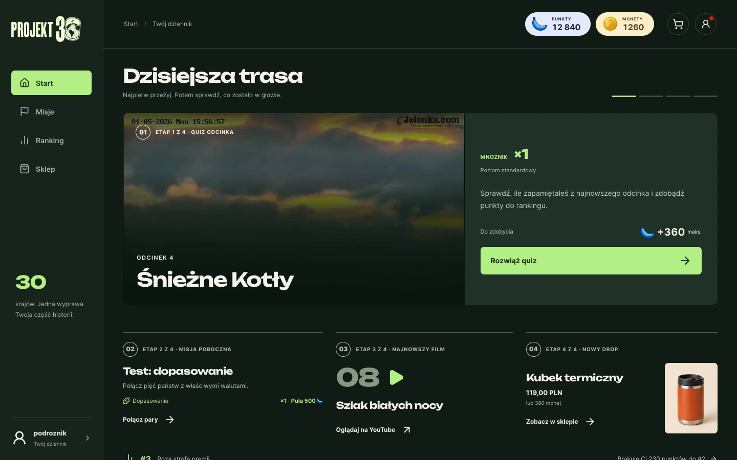 Projekt30 — web — Start