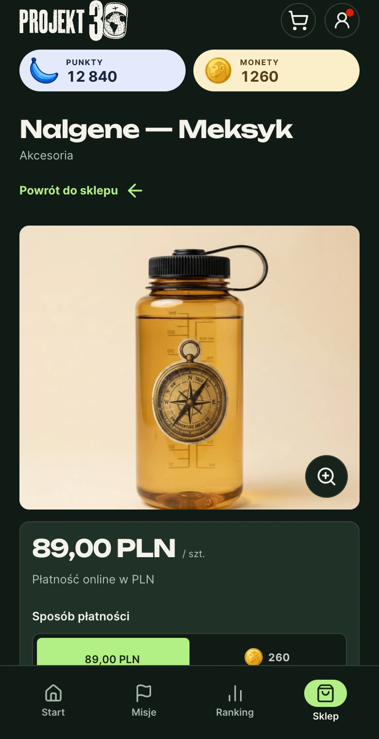 Projekt30 — Nagrody za aktywność