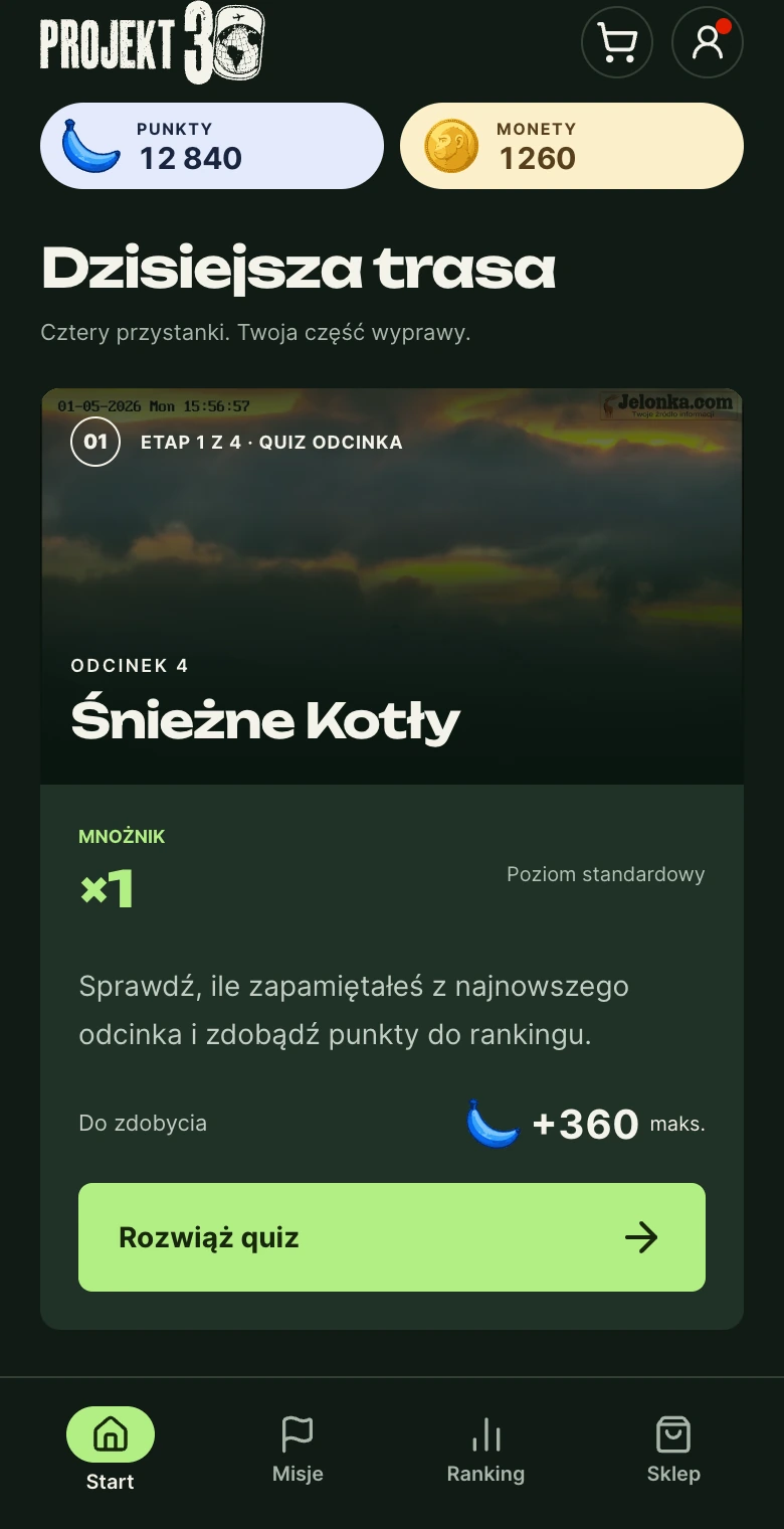 Projekt30 — Początek podróży